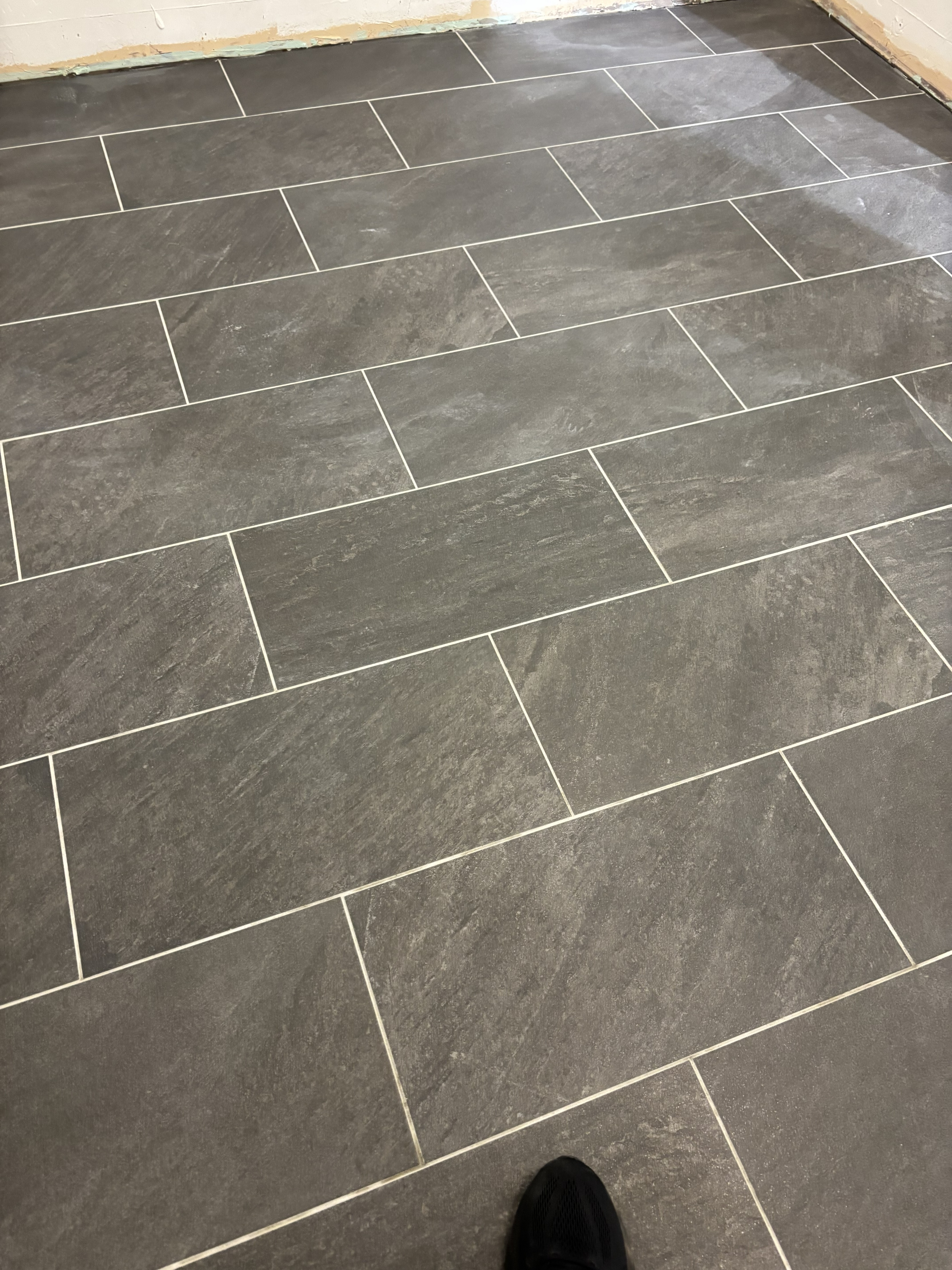 Precision slate tile floor installation Colorado remodeling